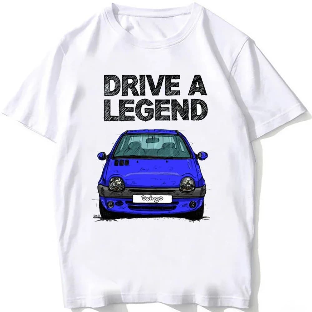 2026 New Drive A Legend Twingo Late Halogen Model Sport Car T-Shirt Boy White Tees Man's Clothing Summer Casual T Shirt