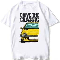 2026 New Drive A Legend Twingo Late Halogen Model Sport Car T-Shirt Boy White Tees Man's Clothing Summer Casual T Shirt