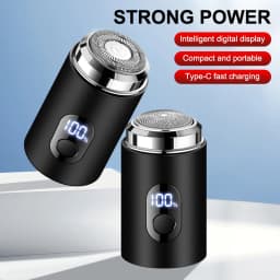 Men Electric Mini Shaver Rechargeable Type-c Charging Car Portable Led Digital Display Wet & Dry Shaver Men Women Home Razor.