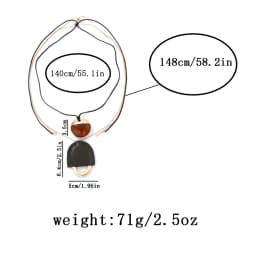 Vintage Personality Leather Lock Shaped Pendant Necklaces for Women Fashion Holiday Party Jewelry Gifts