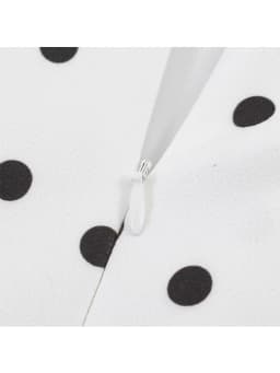 TFMLN Summer Women's Polka Dot Waist Defining Dress Sexy V Neck Short Sleeve Elegant Commuting Clothes Casual Lady Short Dress