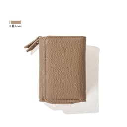 Pomelo Best Trifold Small Wallet For Women RFID Blocking Faux Leather Slim Card Holder With Zipper Coin