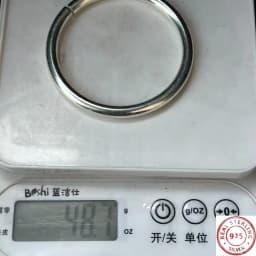Vintage Handmade Silver‑Plated Bangle Set 2Pcs Plain Surface Open Cuff Unisex Retro Daily Wear Fashion Jewelry Ornament