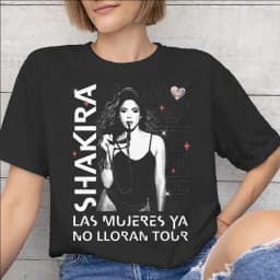 Men Women Shakira las mujeres ya no lloran world tour 2026 T Shirt 100% Cotton Print T-Shirt Clothing Outfits