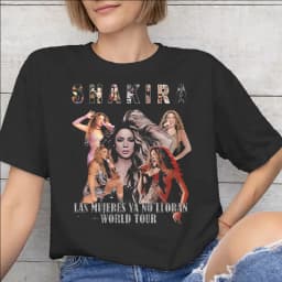 Men Women Shakira las mujeres ya no lloran world tour 2026 T Shirt 100% Cotton Print T-Shirt Clothing Outfits