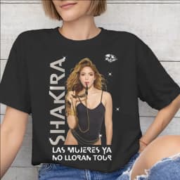 Men Women Shakira las mujeres ya no lloran world tour 2026 T Shirt 100% Cotton Print T-Shirt Clothing Outfits