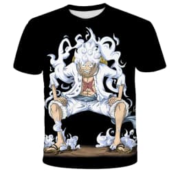 Fashion Kid Anime One Piece Luffy T Shirt Boy Clothing Kids Boys Tshirt Children T-shirt Summer Short Sleeve Tops Tees