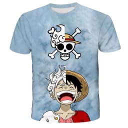 Fashion Kid Anime One Piece Luffy T Shirt Boy Clothing Kids Boys Tshirt Children T-shirt Summer Short Sleeve Tops Tees
