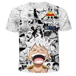 Fashion Kid Anime One Piece Luffy T Shirt Boy Clothing Kids Boys Tshirt Children T-shirt Summer Short Sleeve Tops Tees