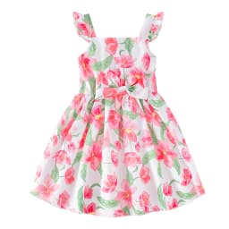 Summer Princess Dress for Little Girls Trendy Baby Kids Summer Wear with Straps Baby Girl Clothes
