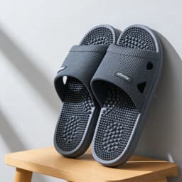 Summer Non Slip Solid Color Slippers for Men PVC material  Massage Comfortable Durable Bathroom Shoes Cool Pool