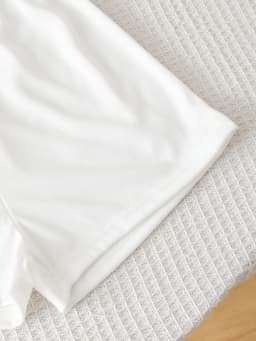 Kids Girls 2 Piece Solid White Short Sleeve T-Shirt & Shorts Set Casual Summer Loungewear Outfit