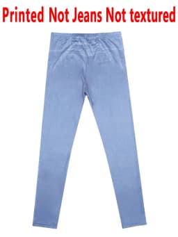 8148 [Printed Leggings - Not Faux Denim Fabric]Printed Leggings for Women - Not Made of Faux Denim Fabric,