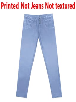 8148 [Printed Leggings - Not Faux Denim Fabric]Printed Leggings for Women - Not Made of Faux Denim Fabric,
