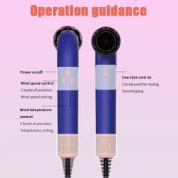 Hair Dryer, 1400W High Power, Quick Drying, Lightweight Body, Low Noise, Comes With Multiple Types of Air Nozzles. Hairdryer