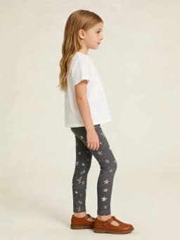 3 Pairs of Girls' Sweet Cute Printed Thin Pants, Soft and Comfortable Leggings Suitable for Girls' Daily Wear in Spring and Autumn