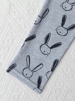 3 Pairs of Girls' Sweet Cute Printed Thin Pants, Soft and Comfortable Leggings Suitable for Girls' Daily Wear in Spring and Autumn