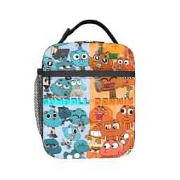 The Amazing World of Gumballs Insulated Lunch Bags for Men Women Food Container Portable Thermal Cooler Lunch Boxes For Work