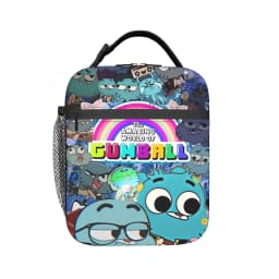 The Amazing World of Gumballs Insulated Lunch Bags for Men Women Food Container Portable Thermal Cooler Lunch Boxes For Work