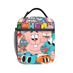 The Amazing World of Gumballs Insulated Lunch Bags for Men Women Food Container Portable Thermal Cooler Lunch Boxes For Work