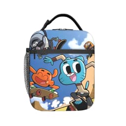 The Amazing World of Gumballs Insulated Lunch Bags for Men Women Food Container Portable Thermal Cooler Lunch Boxes For Work