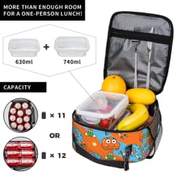 The Amazing World of Gumballs Insulated Lunch Bags for Men Women Food Container Portable Thermal Cooler Lunch Boxes For Work