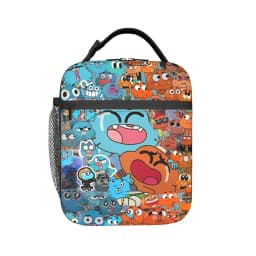 The Amazing World of Gumballs Insulated Lunch Bags for Men Women Food Container Portable Thermal Cooler Lunch Boxes For Work