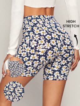 Women Summer Elastic High Waist Shorts Butt Lifting Workout Yoga Pants Breathable Leggings Sports Fitness Athletic Short Tights