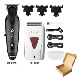 Kemei Hair Clipper Kit for Men Electric Shaver Hair Trimmer Professional Cutting Machine KM-2296 KM-3382 KM-2293 Hair Clipper