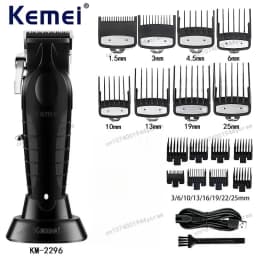 Kemei Hair Clipper Kit for Men Electric Shaver Hair Trimmer Professional Cutting Machine KM-2296 KM-3382 KM-2293 Hair Clipper