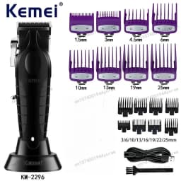 Kemei Hair Clipper Kit for Men Electric Shaver Hair Trimmer Professional Cutting Machine KM-2296 KM-3382 KM-2293 Hair Clipper