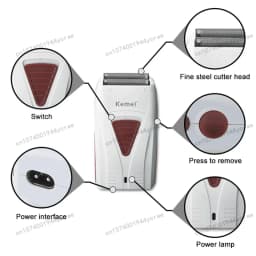 Kemei Hair Clipper Kit for Men Electric Shaver Hair Trimmer Professional Cutting Machine KM-2296 KM-3382 KM-2293 Hair Clipper