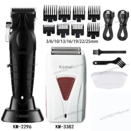 Kemei Hair Clipper Kit for Men Electric Shaver Hair Trimmer Professional Cutting Machine KM-2296 KM-3382 KM-2293 Hair Clipper