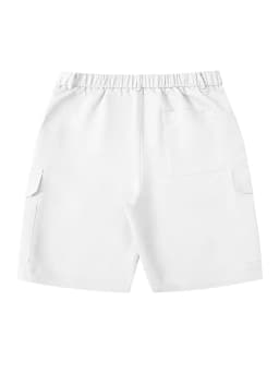 Men's summer shorts, fashionable multi pocket work pants, outdoor casual white business shorts, simple and trendy work pants, hi