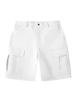 Men's summer shorts, fashionable multi pocket work pants, outdoor casual white business shorts, simple and trendy work pants, hi