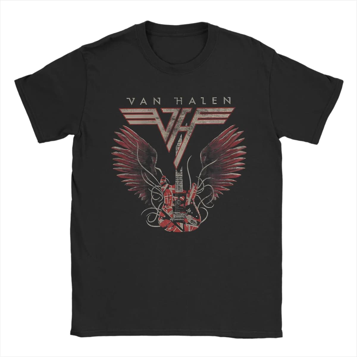 Men's T Shirt Van Halen Hard Rock Band T-Shirts Trending Summer Tees Classic 100% Cotton Tops Gift Idea