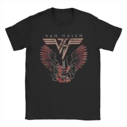 Men's T Shirt Van Halen Hard Rock Band T-Shirts Trending Summer Tees Classic 100% Cotton Tops Gift Idea