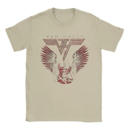 Men's T Shirt Van Halen Hard Rock Band T-Shirts Trending Summer Tees Classic 100% Cotton Tops Gift Idea