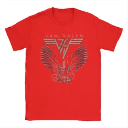 Men's T Shirt Van Halen Hard Rock Band T-Shirts Trending Summer Tees Classic 100% Cotton Tops Gift Idea