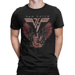 Men's T Shirt Van Halen Hard Rock Band T-Shirts Trending Summer Tees Classic 100% Cotton Tops Gift Idea