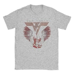 Men's T Shirt Van Halen Hard Rock Band T-Shirts Trending Summer Tees Classic 100% Cotton Tops Gift Idea