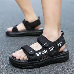 A Pair of Summer Simple New Sandals for Boys, Children's Comfortable Sports Breathable Wear-Resistant Non-Slip Beach Shoes, Men's Outdoor Casual Shoes