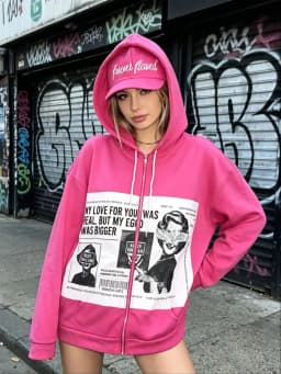 Autumn and Winter American Street Hip Hop Style Retro Design Sense Personality Cardigan Hooded Men's and Women's Sweater