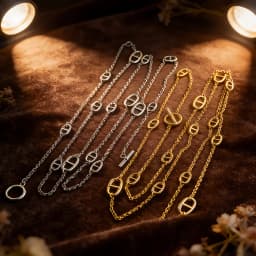 Minimalist Oval Link Chain Convertible Layered Necklace Waist Chain and Bag Accessory for Women's Fashion
