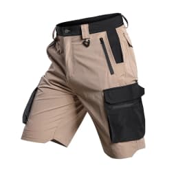 Fishing Multi-Pocket Cargo Shorts Men Wear-Resistant Tactical Pant Summer Thin Waterproof Quick Dry Outdoor Training Work Shorts