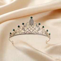 8 Simple Lines Sweet and Romantic Colorful Diamond Crown Princess Simple Adult Gift Children's Fashion Luxury Hair Accessories