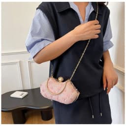 Luxury Polyester Lace Flower Bag Lace Flower Banquet Bag Clutch Handbag Women