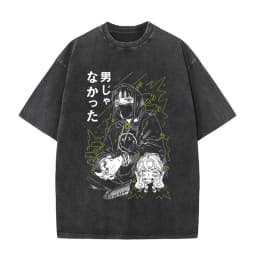 The Guy She Was Interested in Wasn't A Guy At All Manga Vintage Washed T Shirt Men Women Clothing Harajuku Cotton Casual T-shirt