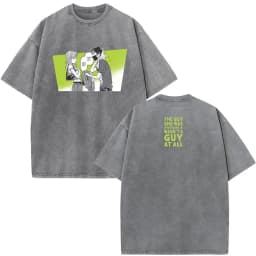 The Guy She Was Interested in Wasn't A Guy At All Manga Vintage Washed T Shirt Men Women Clothing Harajuku Cotton Casual T-shirt