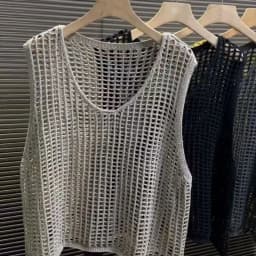 Hollowed-out Loose Suspender for Women Outer Sleeveless Knitting Camis Casual Vests Korean Cover Up Crop Vacation Office Tops